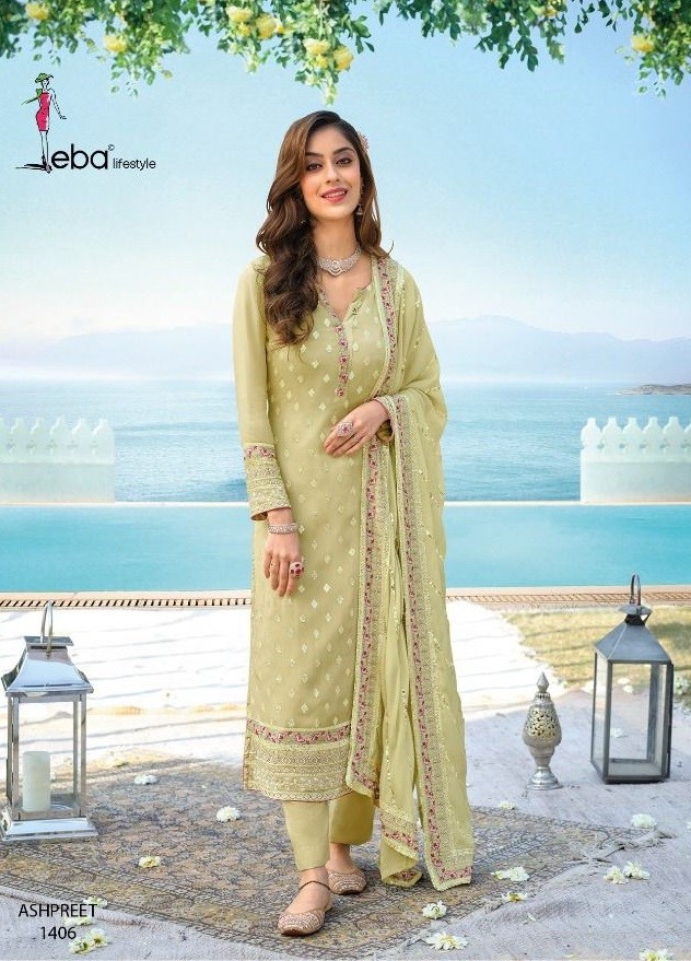 EBA LIFESTYLE ASHPREET VOL 4 DN 1406 SALWAR KAMEEZ NEW CATALOGUE AVAILABLE