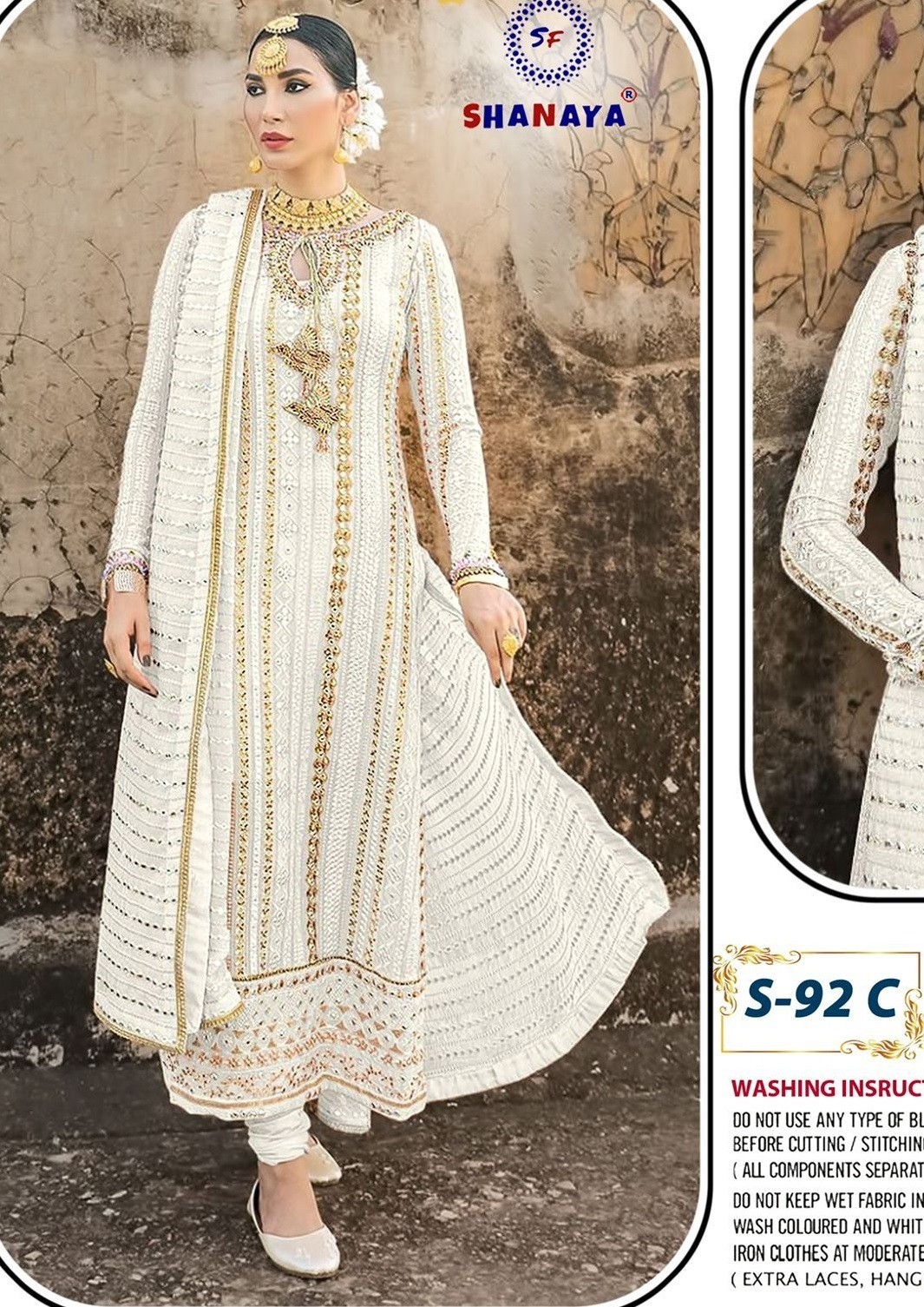 SHANAYA ROSE AYNOOR S 92 C PAKISTANI DRESS LATEST SHOP BY ONLINE