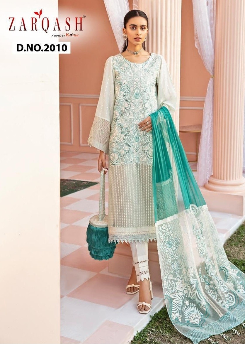 ZARQASH NUREH D 2010 BEST PAKISTANI SUITS