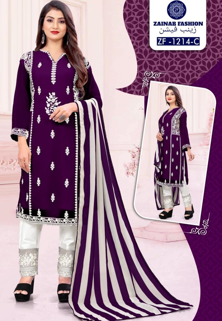 ZAINAB FASHION READYMADE COLLECTION VOL 11 D NO 1204 C PAKISTANI KURTIS BEST