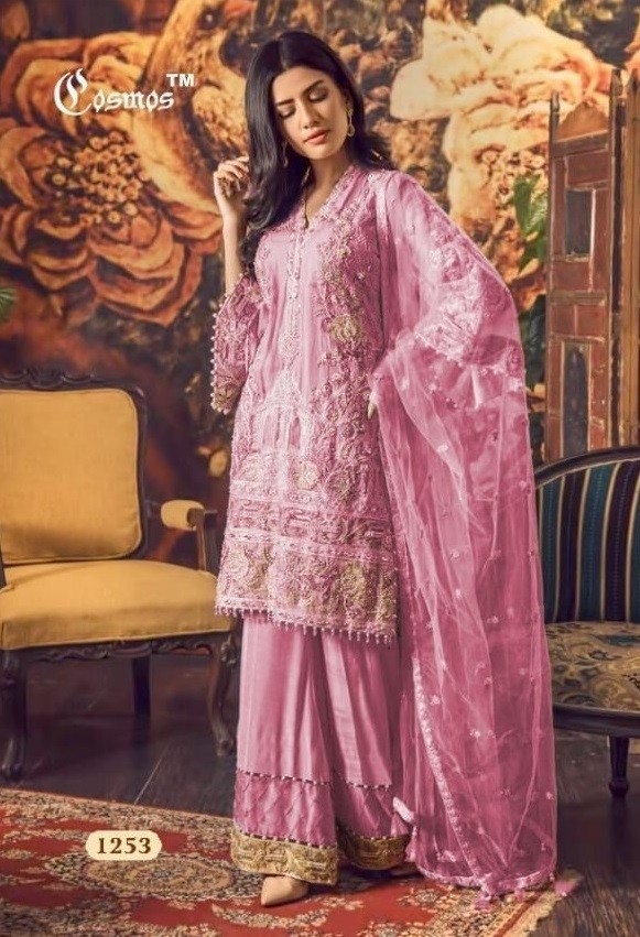 COSMOS AAYRA VOL 9 PINK 1253 PAKISTANI SUITS AVAILABLE