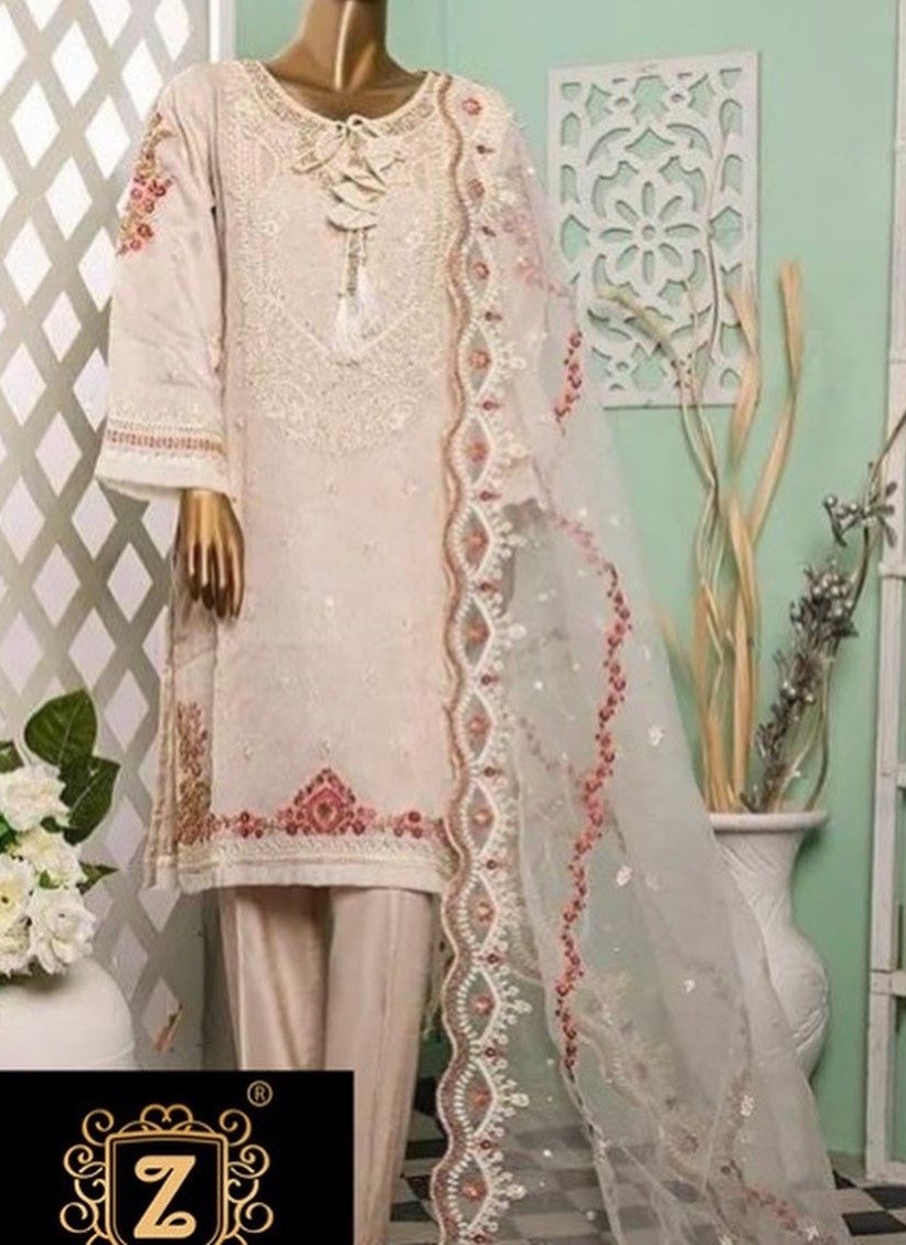 ZIAAZ DESIGNS NOOR ALMOND HIT DESIGNER SALWAR KAMEEZ