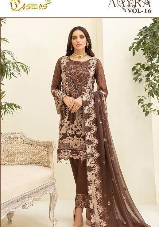 COSMOS AAYRA VOL 16 1603 PAKISTANI SUIT AVAILABLE WHOLESALE