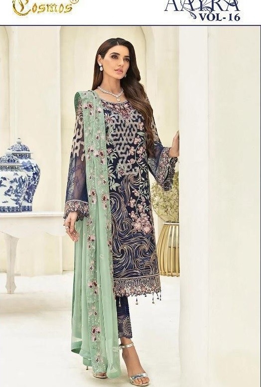 COSMOS AAYRA VOL 16 1604 PAKISTANI SUITS WHOLESALE