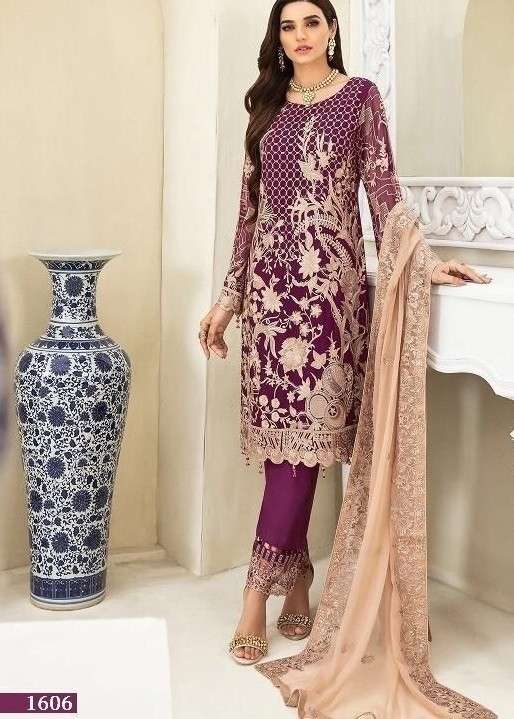 COSMOS AAYRA VOL 16 1606 PAKISTANI SALWAR KAMEEZ WHOLESALER PRICE