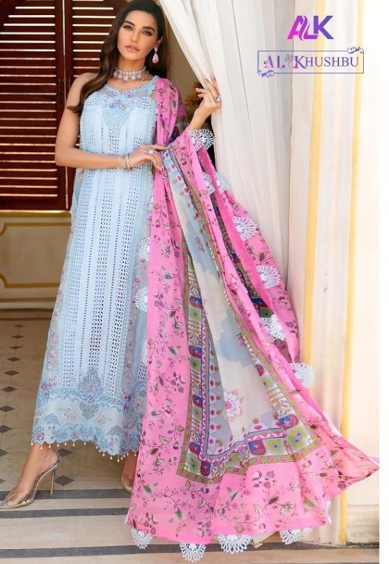 ALK KHUSHBU SAJEDA B VOL 1 2074 DESIGNER PAKISTANI SUITS