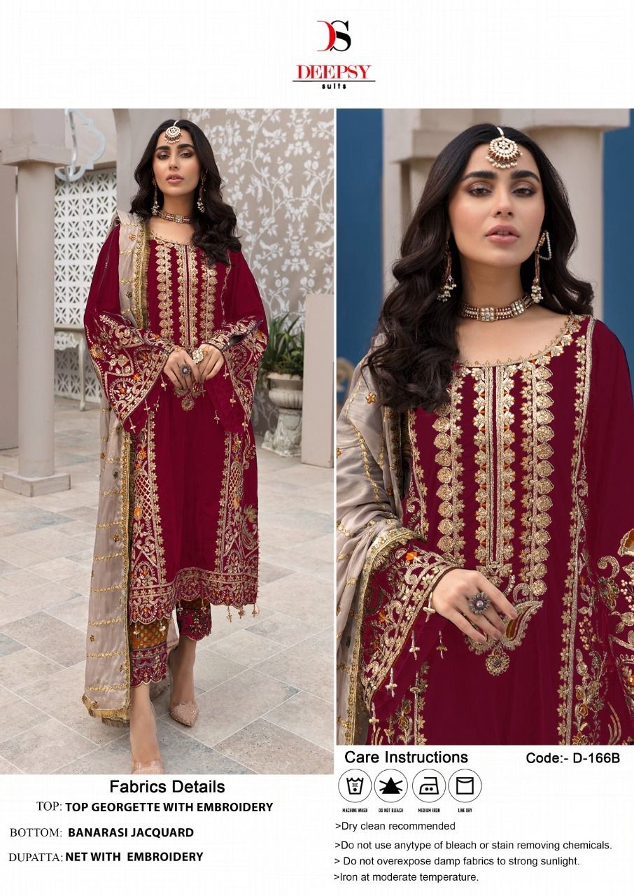 DEEPSY SUITS D 166B PAKISTANI DRESS SUPPLIER