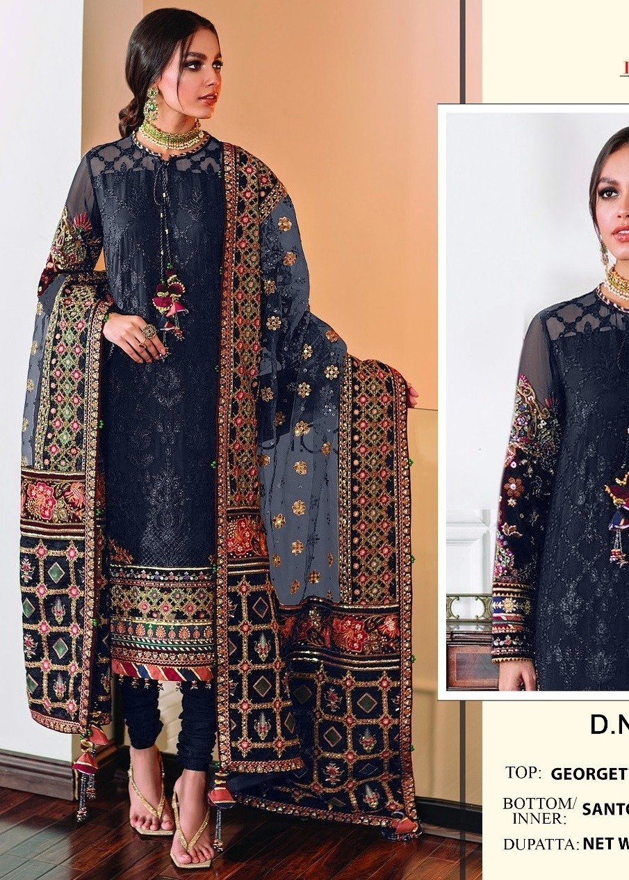Deepsy Suits Chevron Lawn 22 Cotton Embroidered Pakistani Suits Wholesaler  Surat