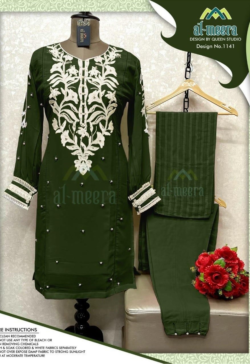 AL MEERA D NO 1141 LUXURY PRET COLLECTION KURTIS SINGLE