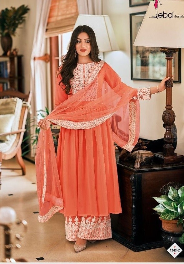 EBA LIFESTYLE DIL NOOR 1341 D PAKISTANI SUITS WHOLESALER DEALER