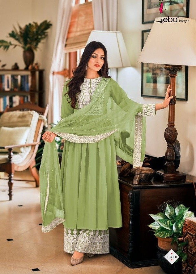 EBA LIFESTYLE DIL NOOR 1341 B PAKISTANI SUITS WHOLESALER 