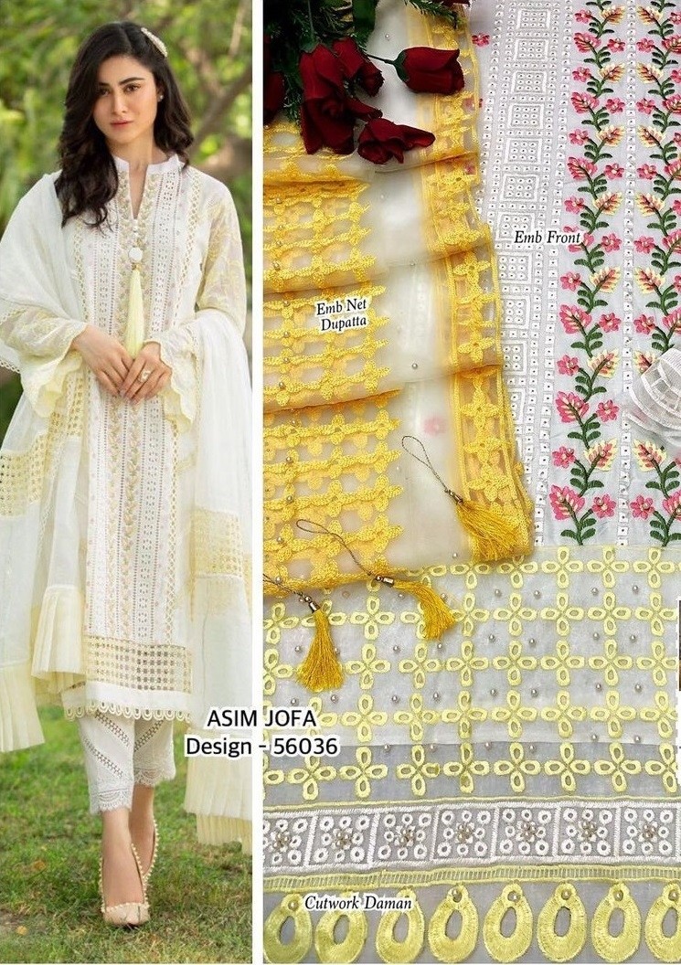 ASIM JOFA JF 56036 PAKISTANI SUITS WHOLESALER