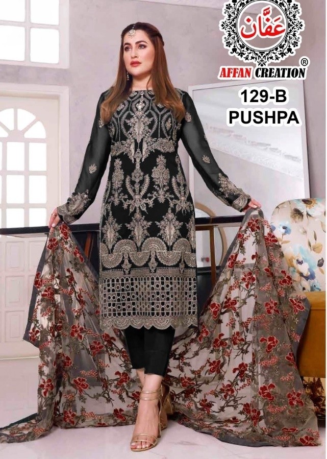 AFFAN CREATION PUSHPA 129 B PAKISTANI SALWAR KAMEEZ IN INDIA
