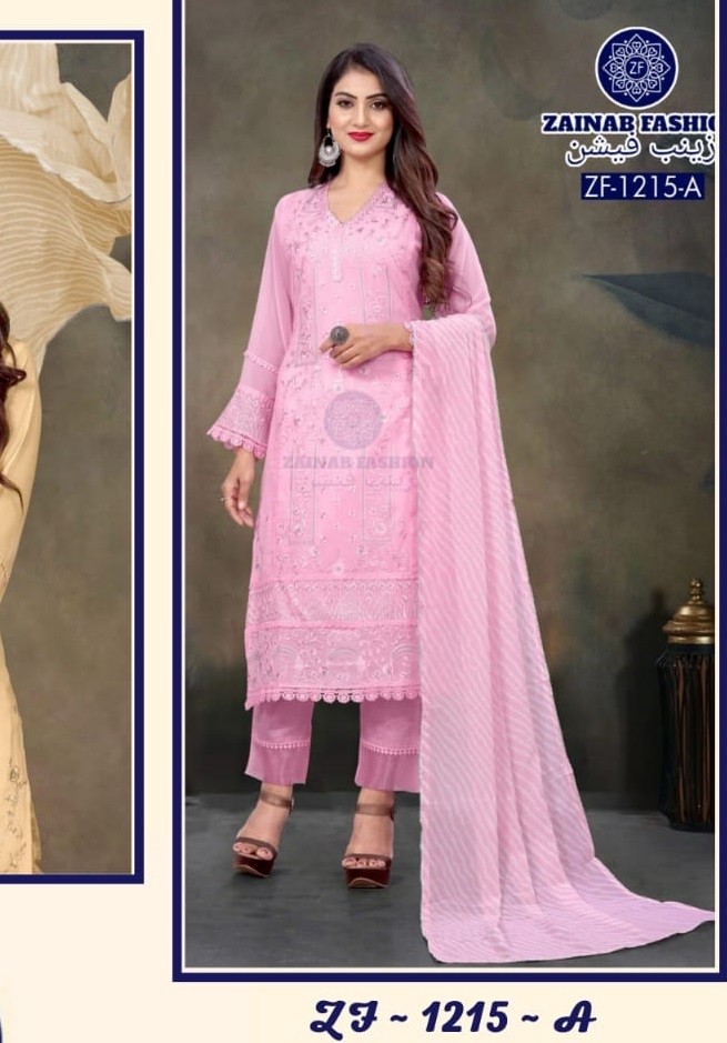 ZAINAB FASHION 1215 A READYMADE COLLECTION VOL 15 LATEST PAKISTANI KURTIS