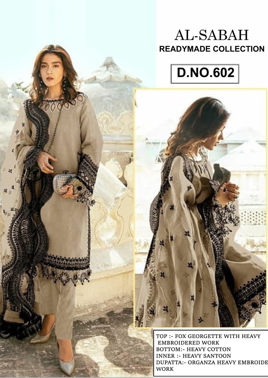 AL SABAH 602 READYMADE COLLECTION KURTIS WHOLESALE SINGLE