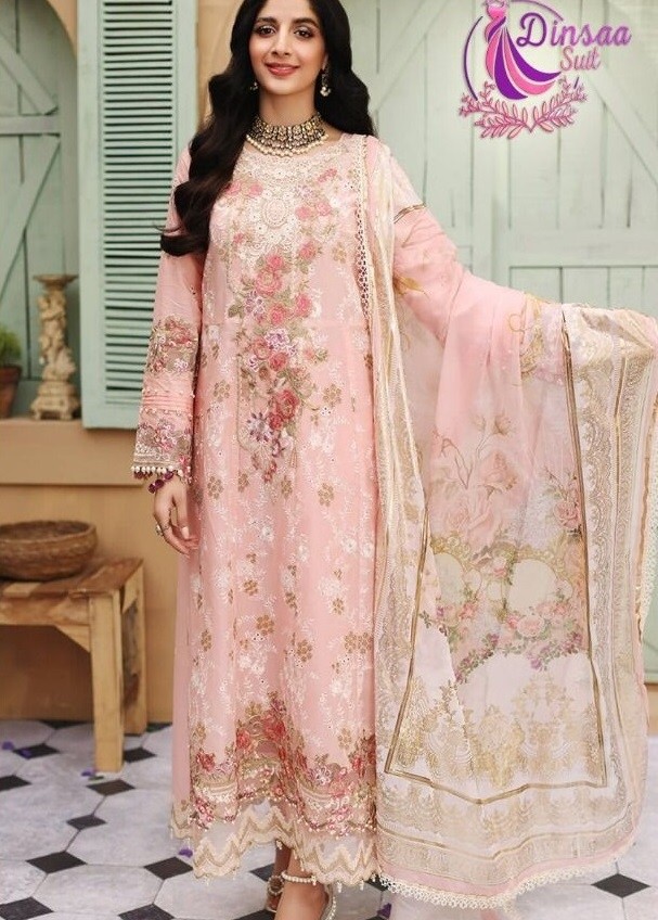 DINSAA SUIT DS 1017 ELAF SUMMER COLLECTION VOL 1 DESIGNER SUITS SURAT