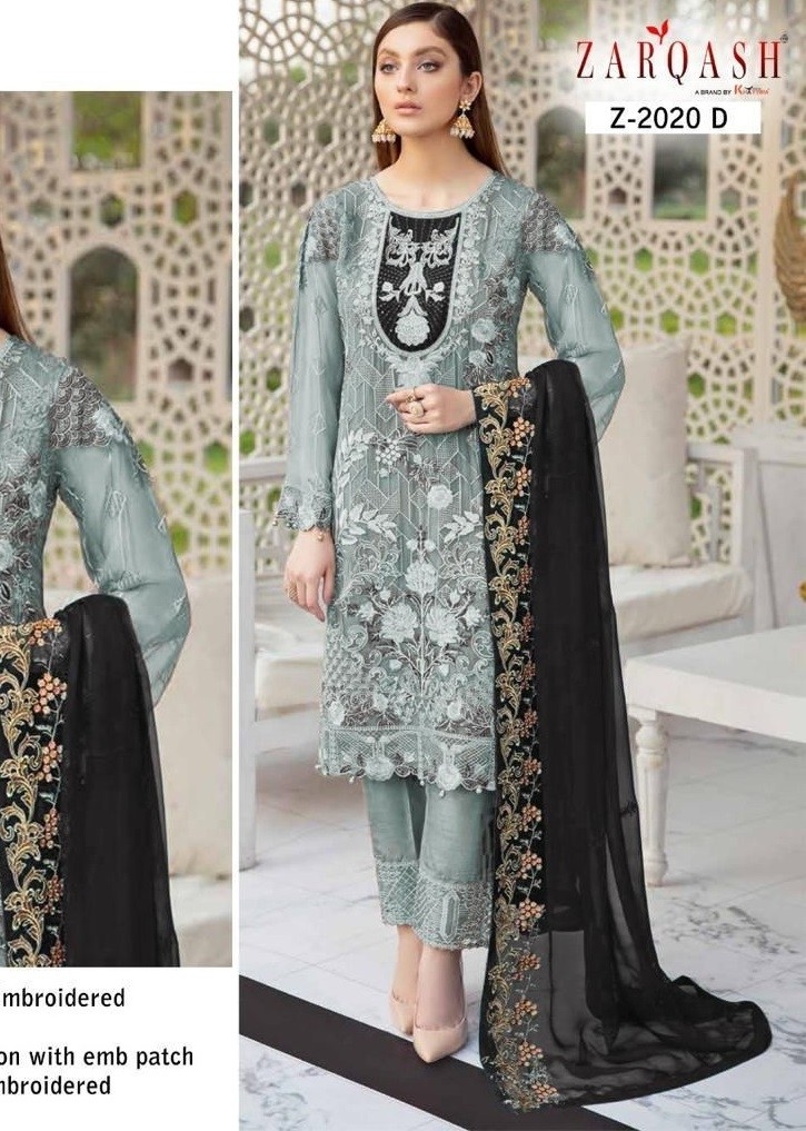 ZARQASH RAMSHA COLORS Z 2020 D SALWAR KAMEEZ SUPPLIER SINGLE 