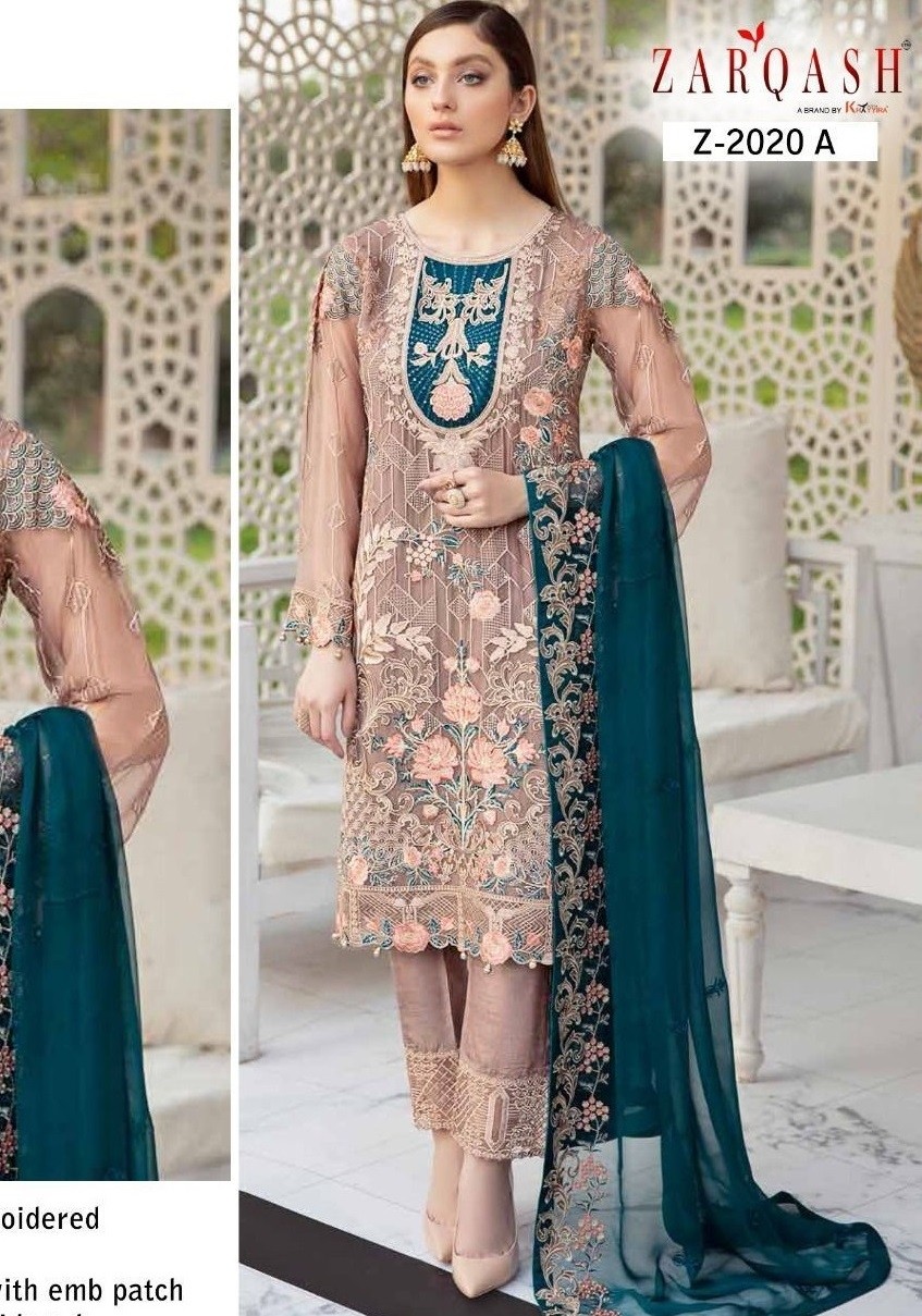ZARQASH RAMSHA COLORS Z 2020 A SALWAR KAMEEZ SUPPLIER
