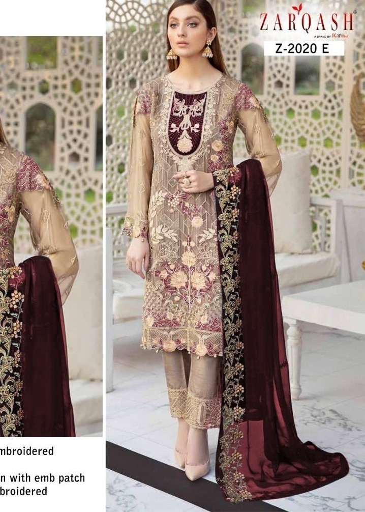 ZARQASH RAMSHA COLORS Z 2020 E SALWAR KAMEEZ ONLINE SUPPLIER 