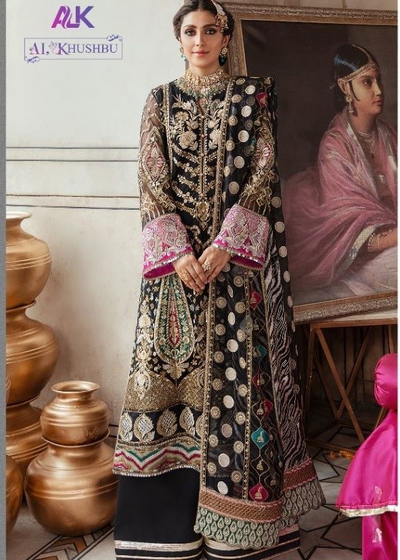 AL KHUSHBU GISELE ALK 2026 PAKISTANI SUITS SINGLE DEALER