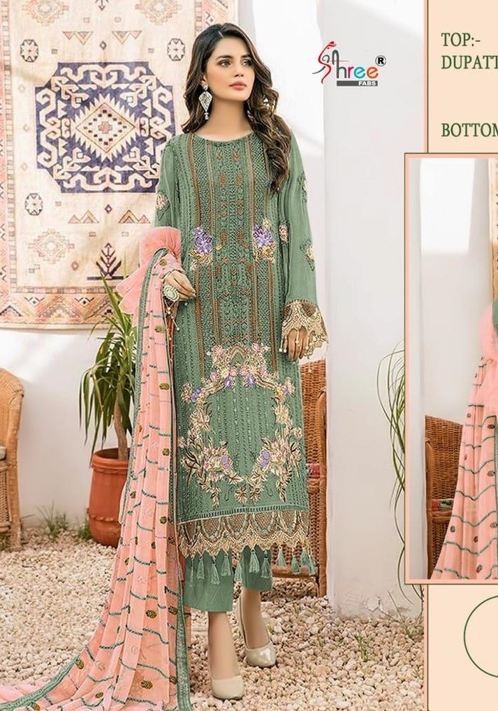 SHREE FABS S 563 C PAKISTANI SUITS WHOLESALE IN INDIA