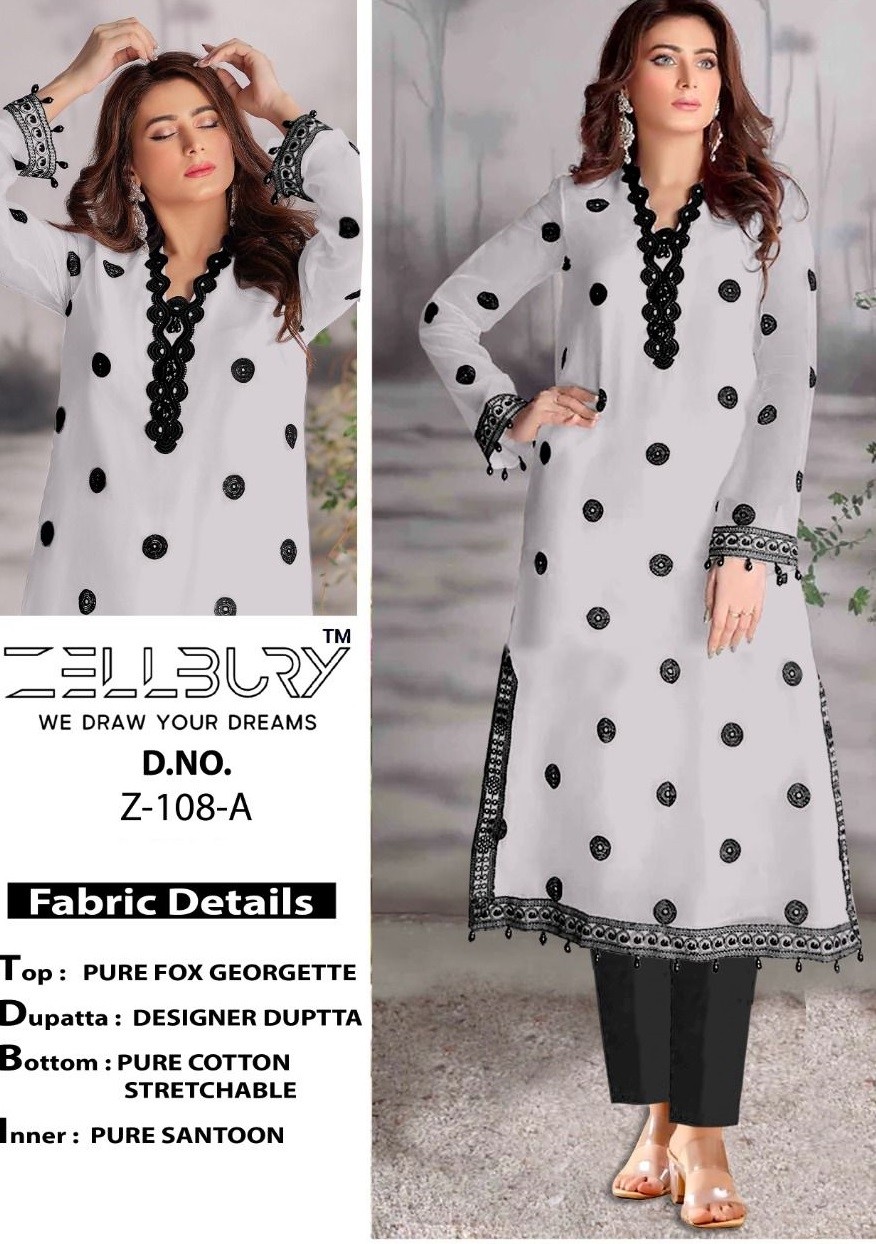 ZELLBURY Z 108 A PAKISTANI KURTIS ONLINE SHOPPING 