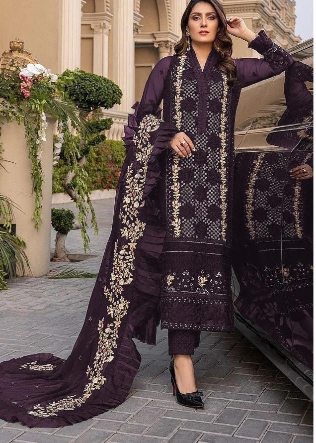 SAFA CREATION 405 PAKISTANI SUITS WITH SINGLE