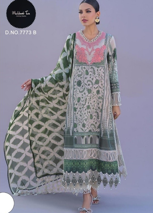 MEHBOOB TEX 7773 B SANA SAFINAZ VOL 1 COTTON SUITS DEALER