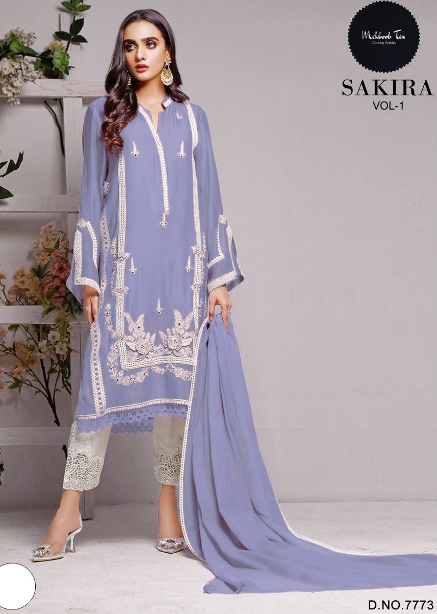 MEHBOOB TEX 7773 SAKIRA VOL 1 LATEST KURTIS 