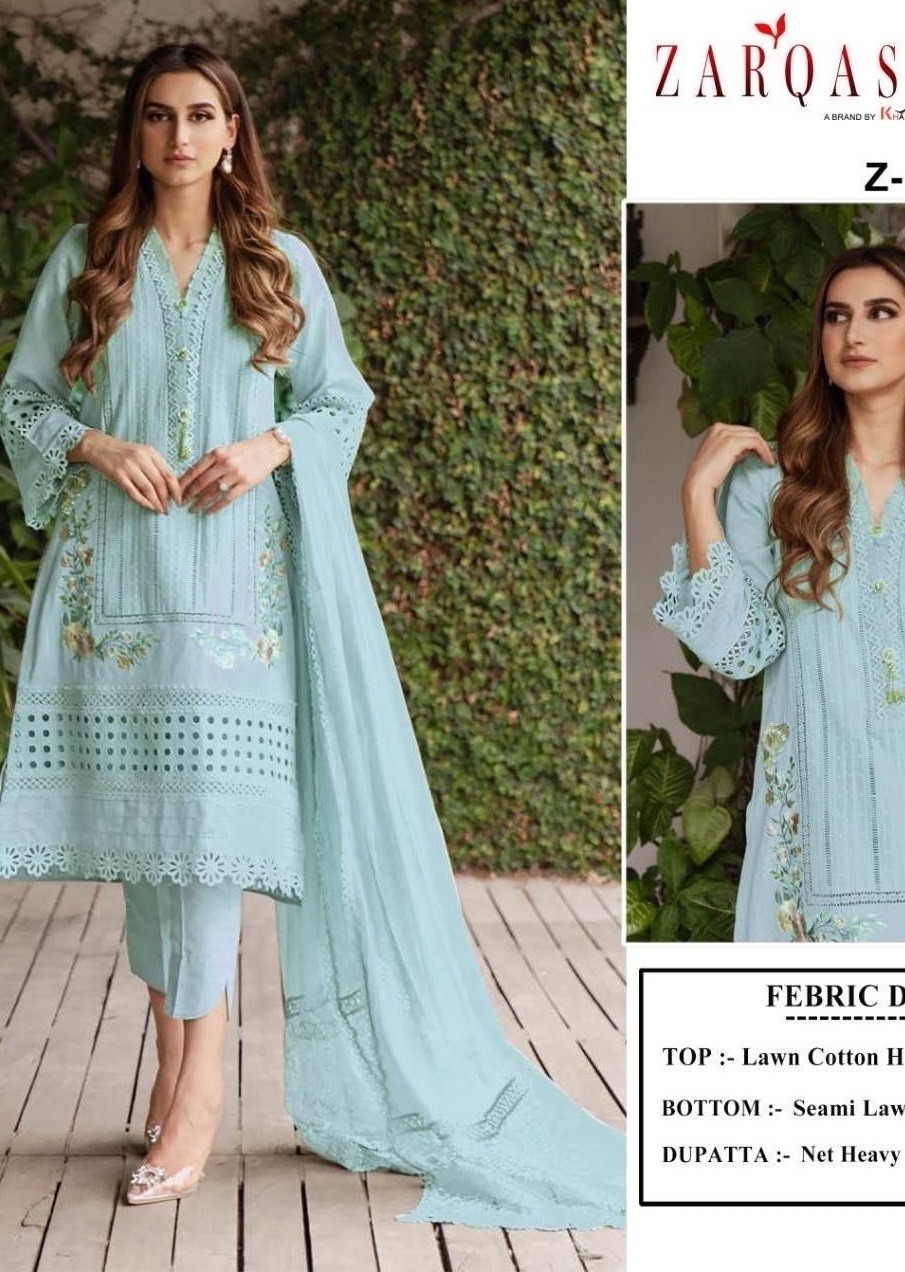 ZARQASH CHIKANKARI Z 2148 SALWAR SUITS WHOLESALE 
