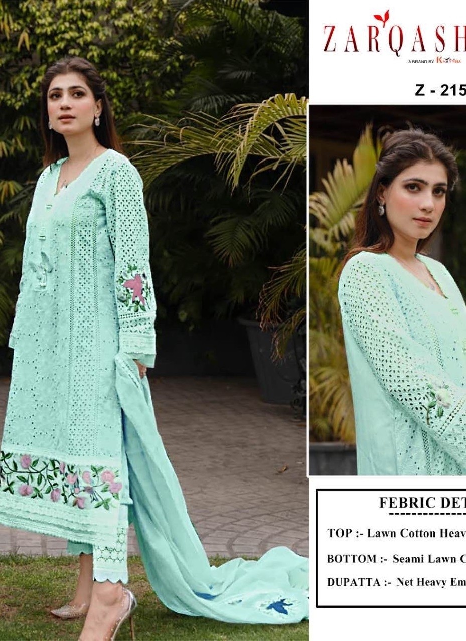ZARQASH CHIKANKARI Z 2150 SALWAR SUITS WHOLESALE INDIA
