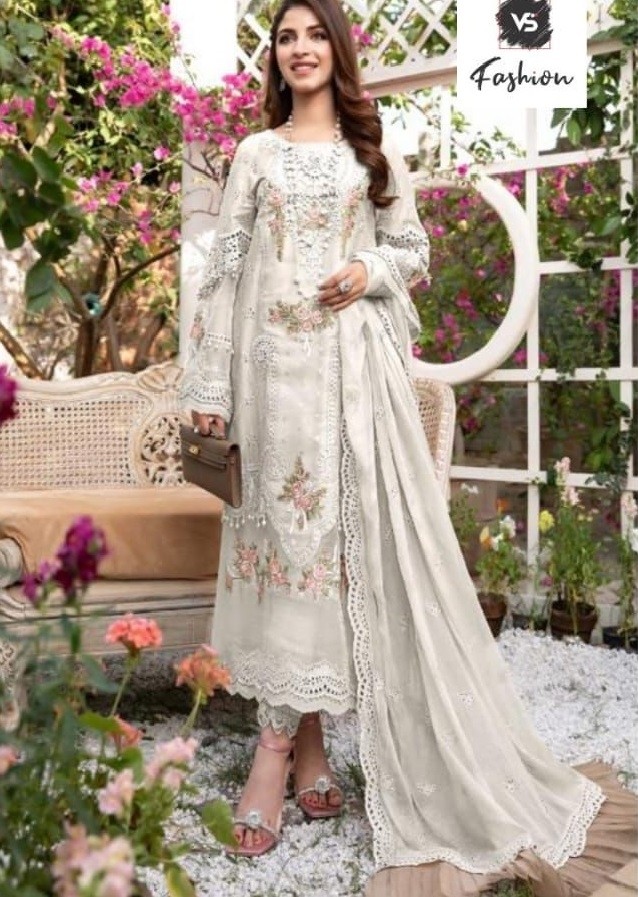 VS FASHION 1164 C WHITE PAKISTANI SALWAR KAMEEZ SUPPLIER INDIA