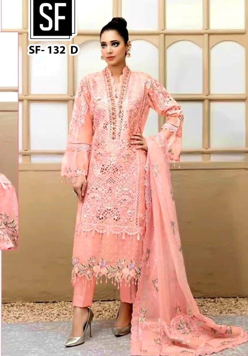 SF 132 D PAKISTANI DESIGNER SUITS