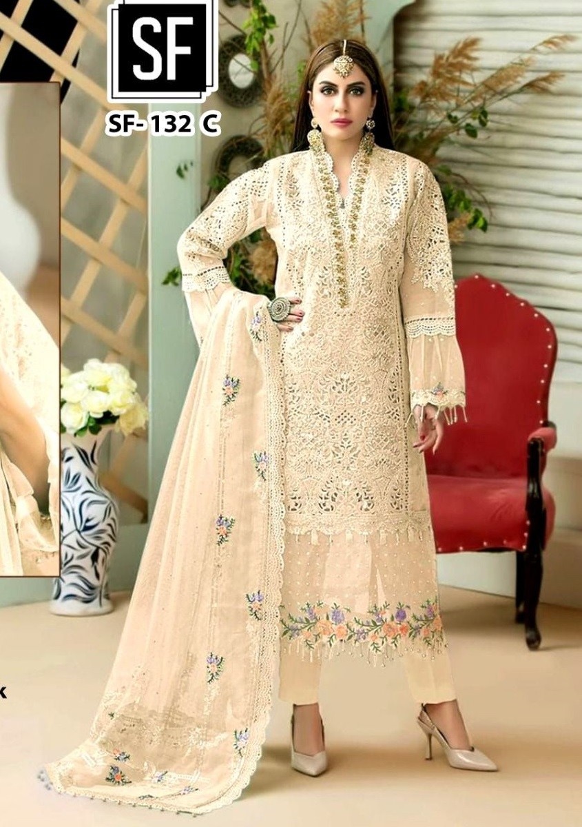 SF 132 C PAKISTANI DESIGNER SUITS WHOLESALER SUPPLIER