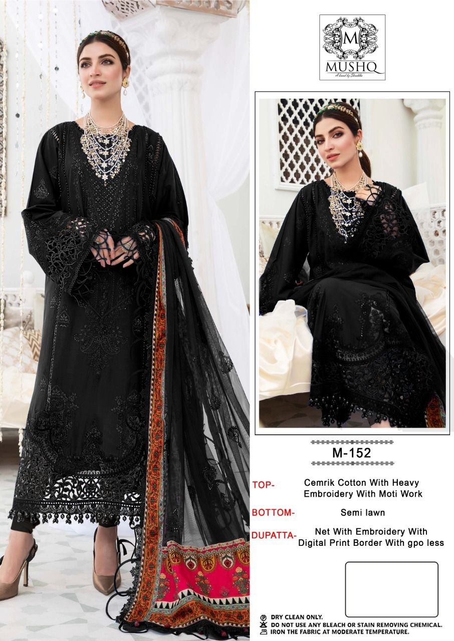 SHRADDHA BY MUSHQ M 152 PAKISTANI SUITS SINGLE PIECE