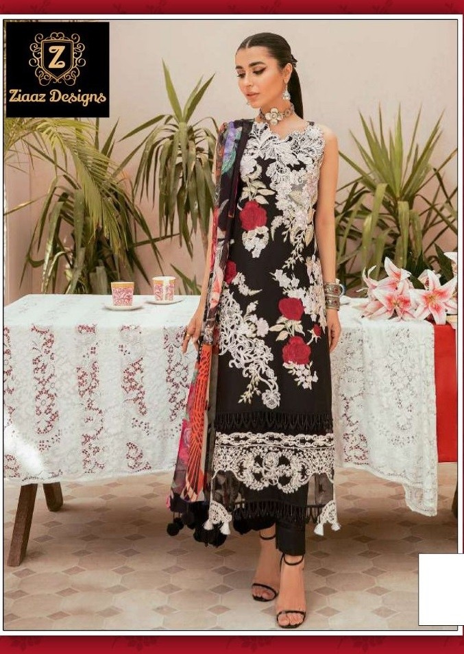 ZIAAZ DESIGNS 7773 SHAHNAZ VOL 8 SEMI STITCHED PAKISTANI SUITS 