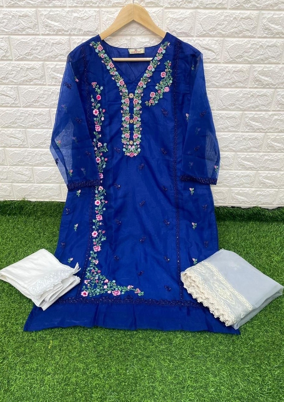 Pashmina Blue DEEPSY SUITS TAHJIB VELVET DESIGNER PAKISTANI SUIT,  Unstitched at Rs 1699 in Ahmedabad