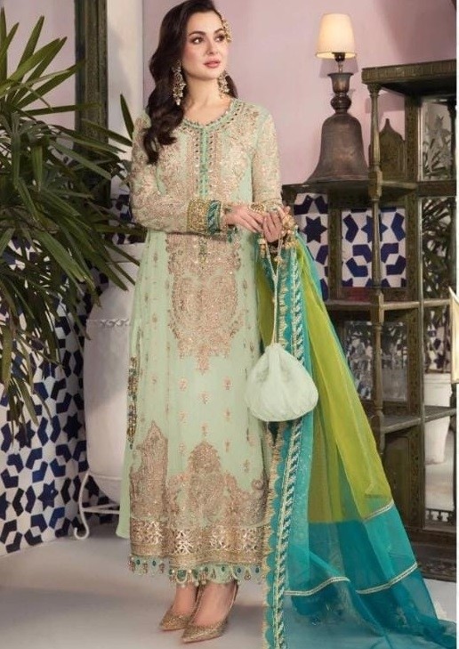 PARIZAAD STUDIO 9115 B LATEST PAKISTANI DRESS SINGLE PIECE