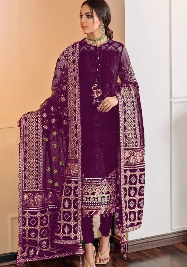 KALEESHA FASHION KF 129 E PAKISTANI SUITS WHOLESALE BY SHOP