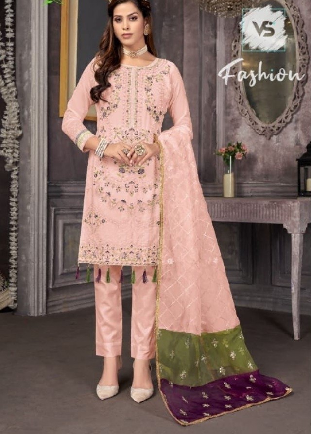 VS FASHION 1180 B FOX GEORGETTE PAKISTANI SUITS SINGLE PIECE