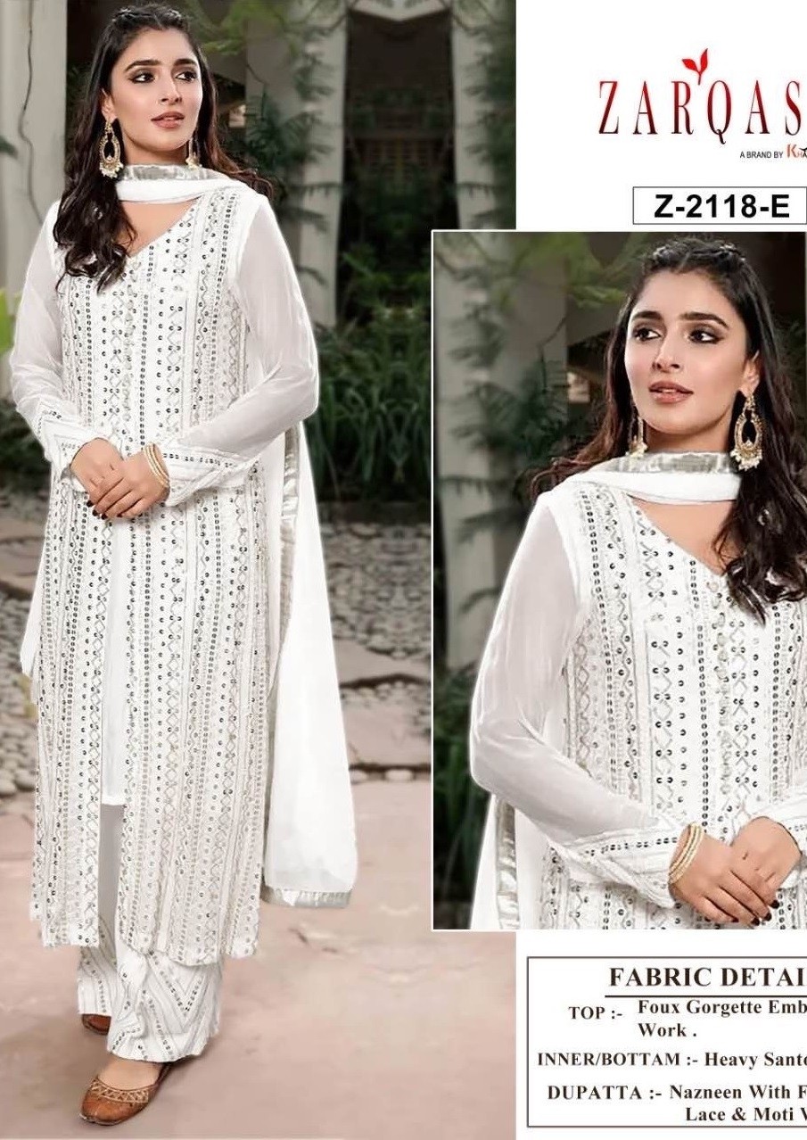 ZARQASH Z 2118 E TO Z 2118 H SANA SAFINAZ VOL 4 PAKISTANI SUITS WHOLESALER SINGLE