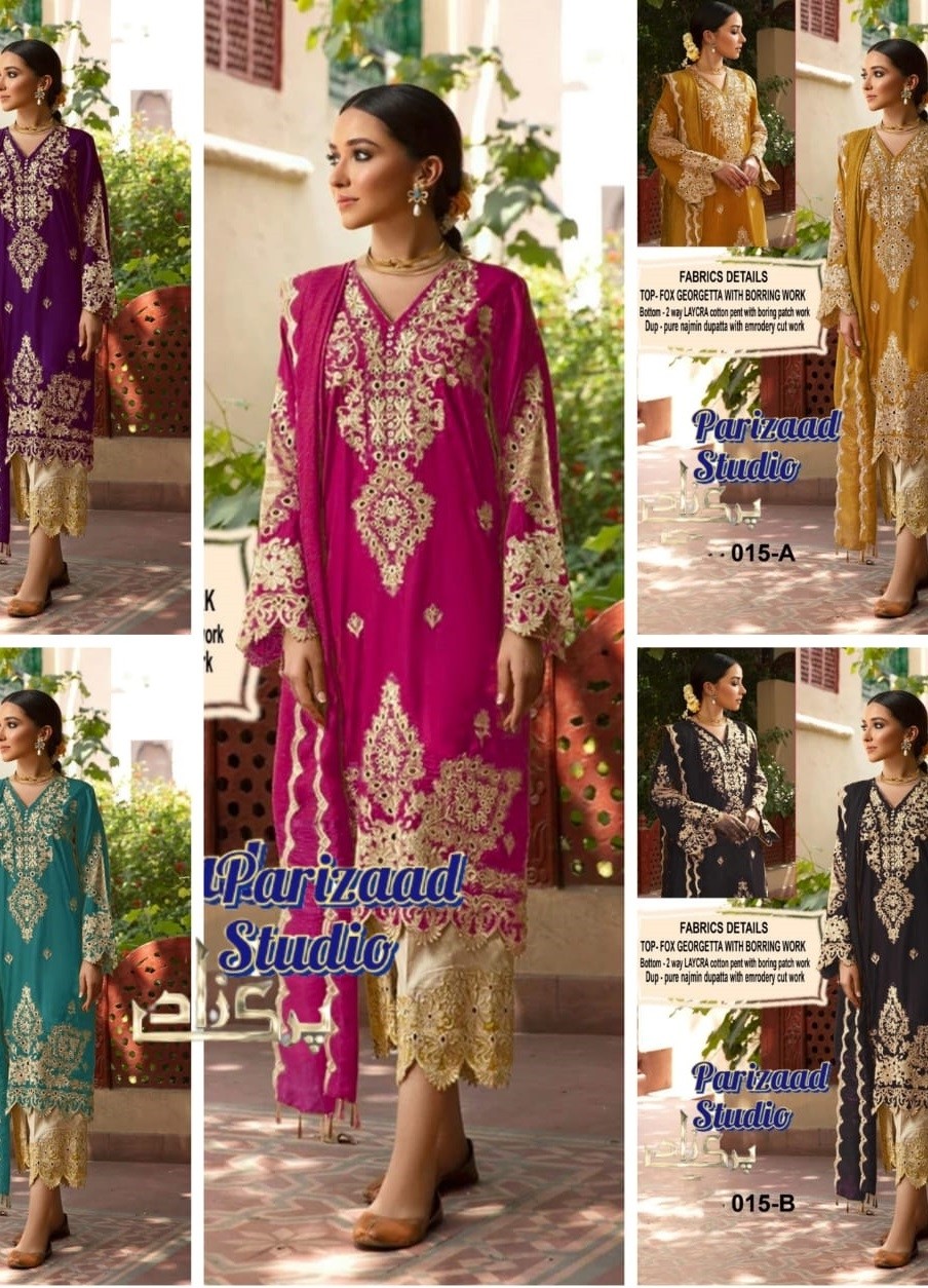 PRIZAAD STUDIO PZ 015 A TO 015 E NEW COLLECTION PAKISTANI SUITS