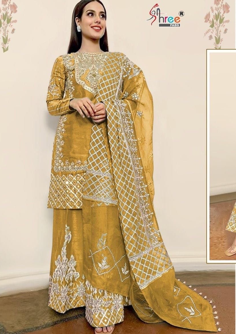 SHREE FABS S 454 D PAKISTANI SUIT COLLECTION SURAT