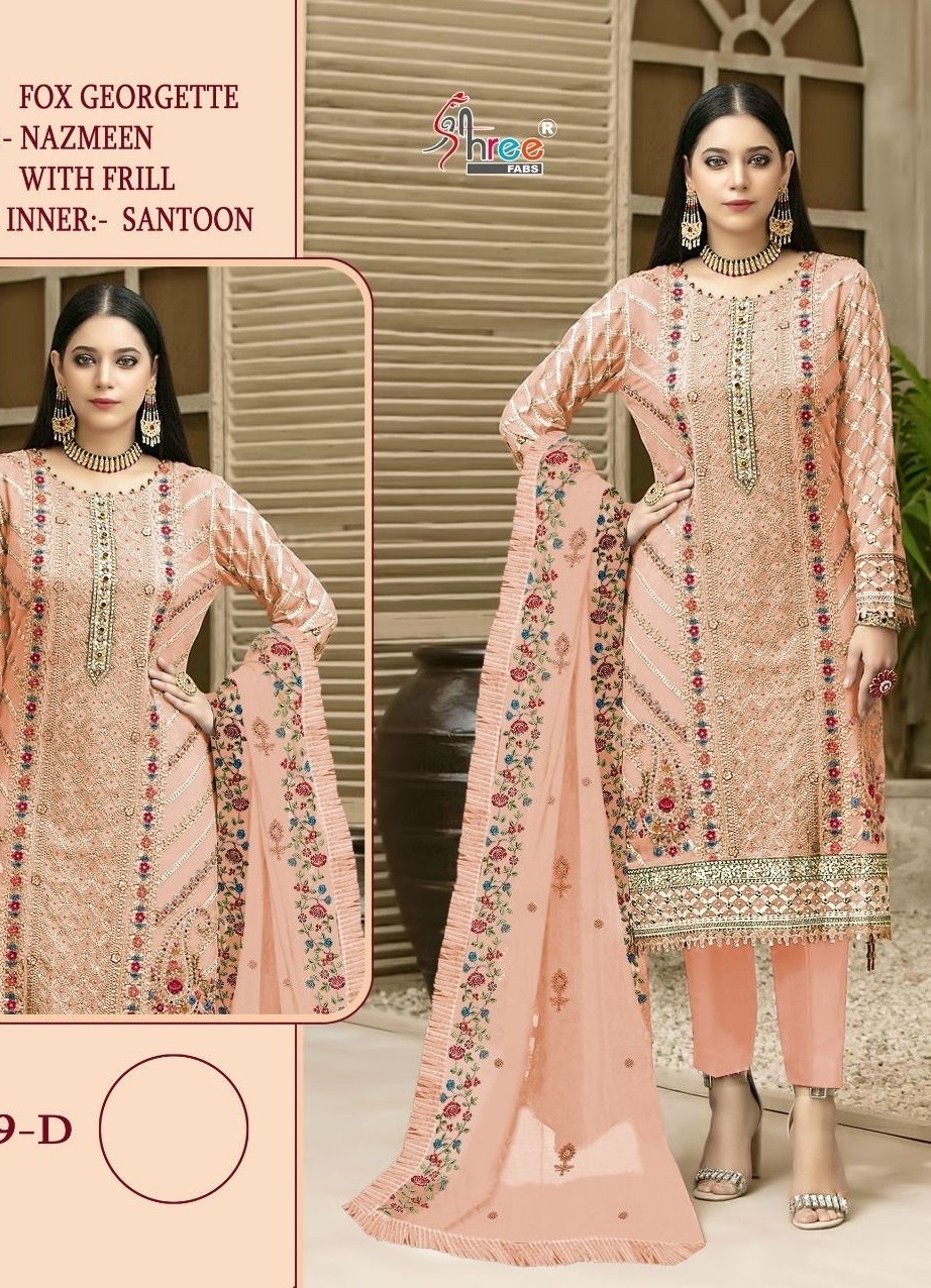 SHREE FABS S 549 D PAKISTANI SUIT SINGLE PIECE