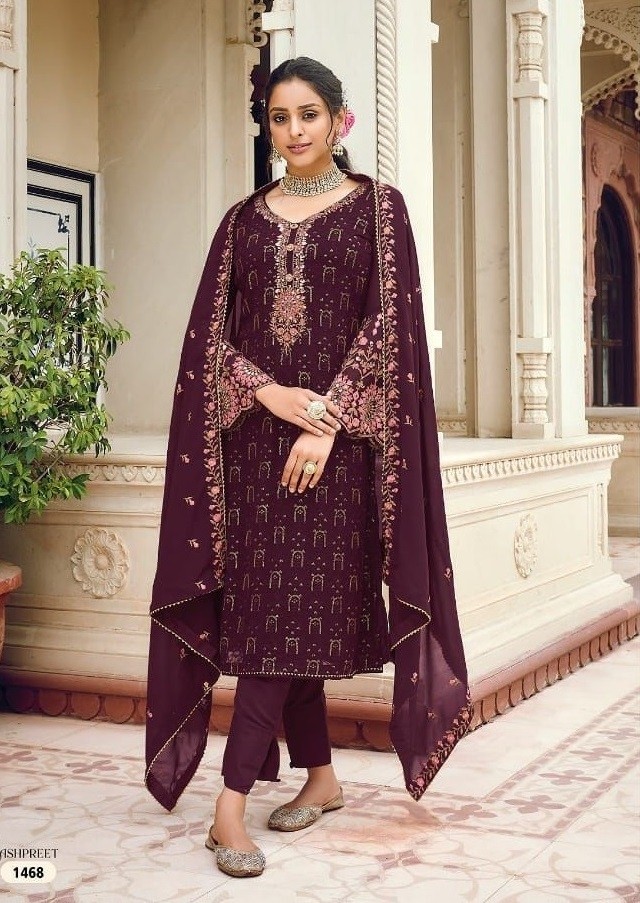 EBA LIFESTYLE 1468 ASHPREET 7 PAKISTANI SUITS DEALER SINGLE