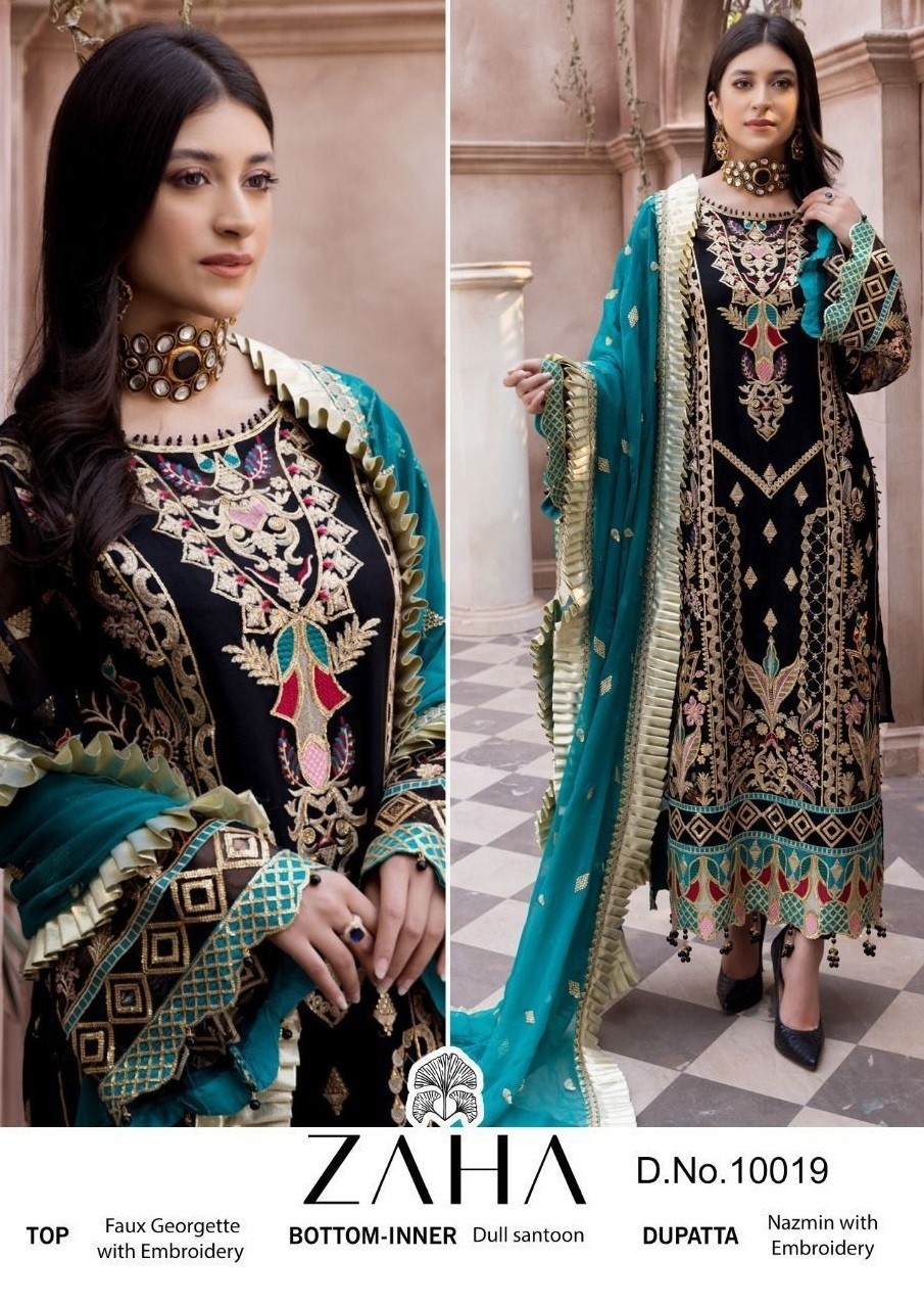 ZAHA 10019 PAKISTANI SALWAR SUITS SINGLE