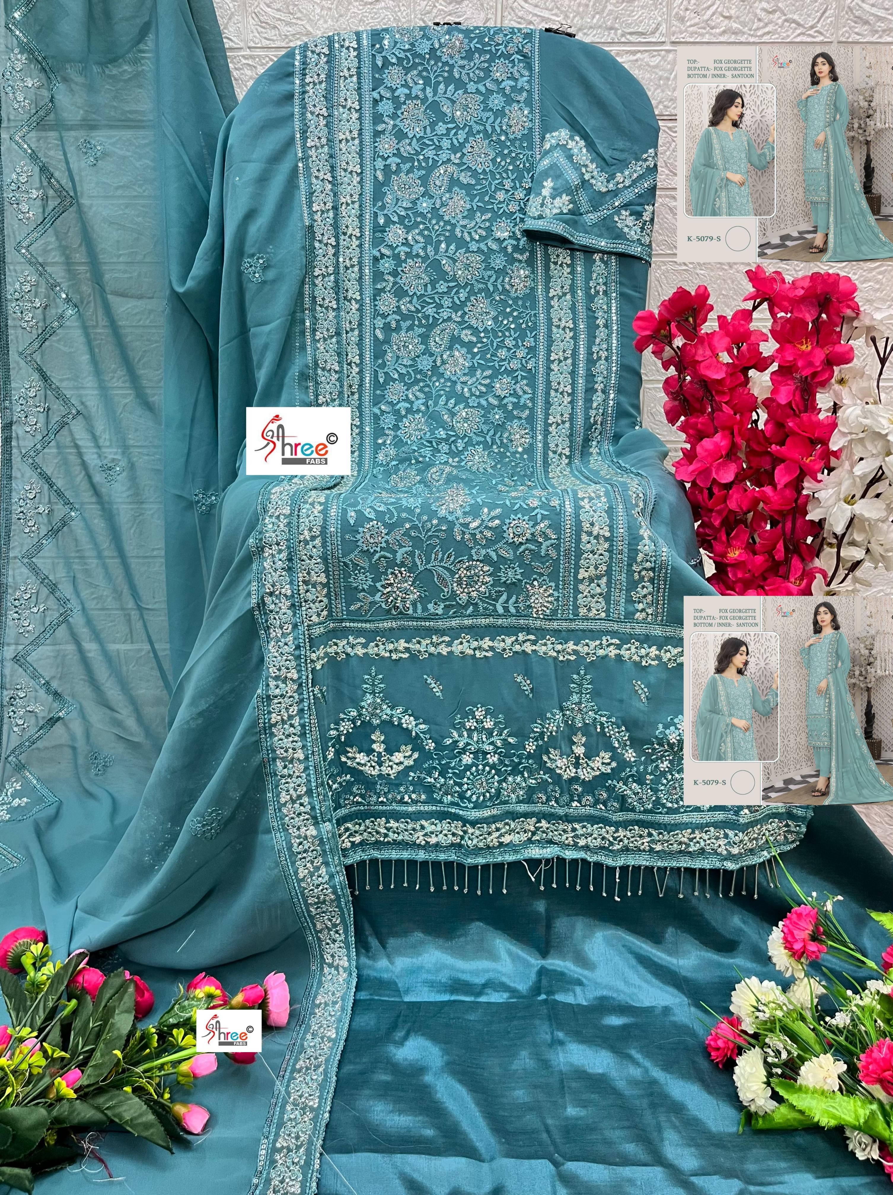 SHREE FABS K 5079 M PAKISTANI SUITS SUPPLIER