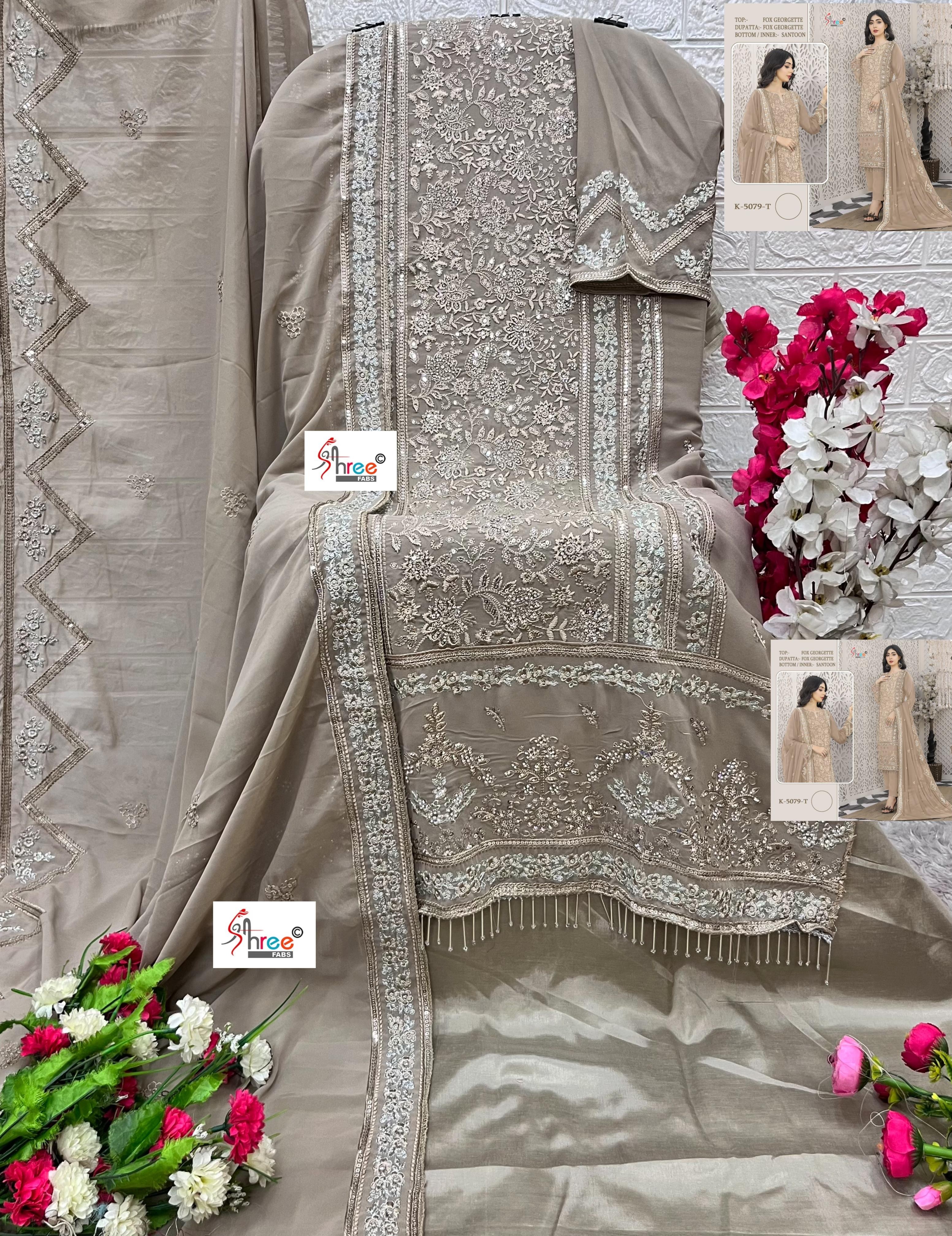 SHREE FABS K 5079 P PAKISTANI SUITS SUPPLIER INDIA