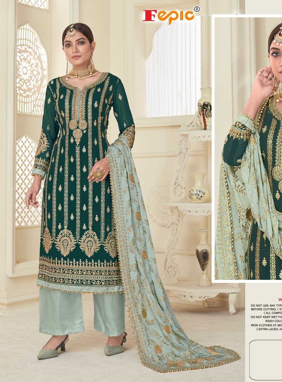 FEPIC MOHTAZ M 102 PAKISTANI SUITS AVAILABALE SINGALE