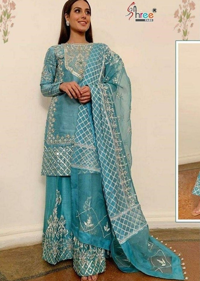 SHREE FABS S 454 PAKISTANI SUITS LATEST COLLECTION